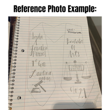 Load image into Gallery viewer, 72" Custom Graduation Stole w/ Trim - Embroidery