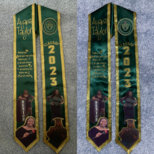Load image into Gallery viewer, 72" Custom Graduation Stole w/ Trim - Vinyl