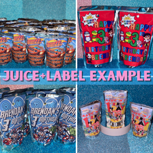 Load image into Gallery viewer, Custom 6 fl oz Juice Pouches