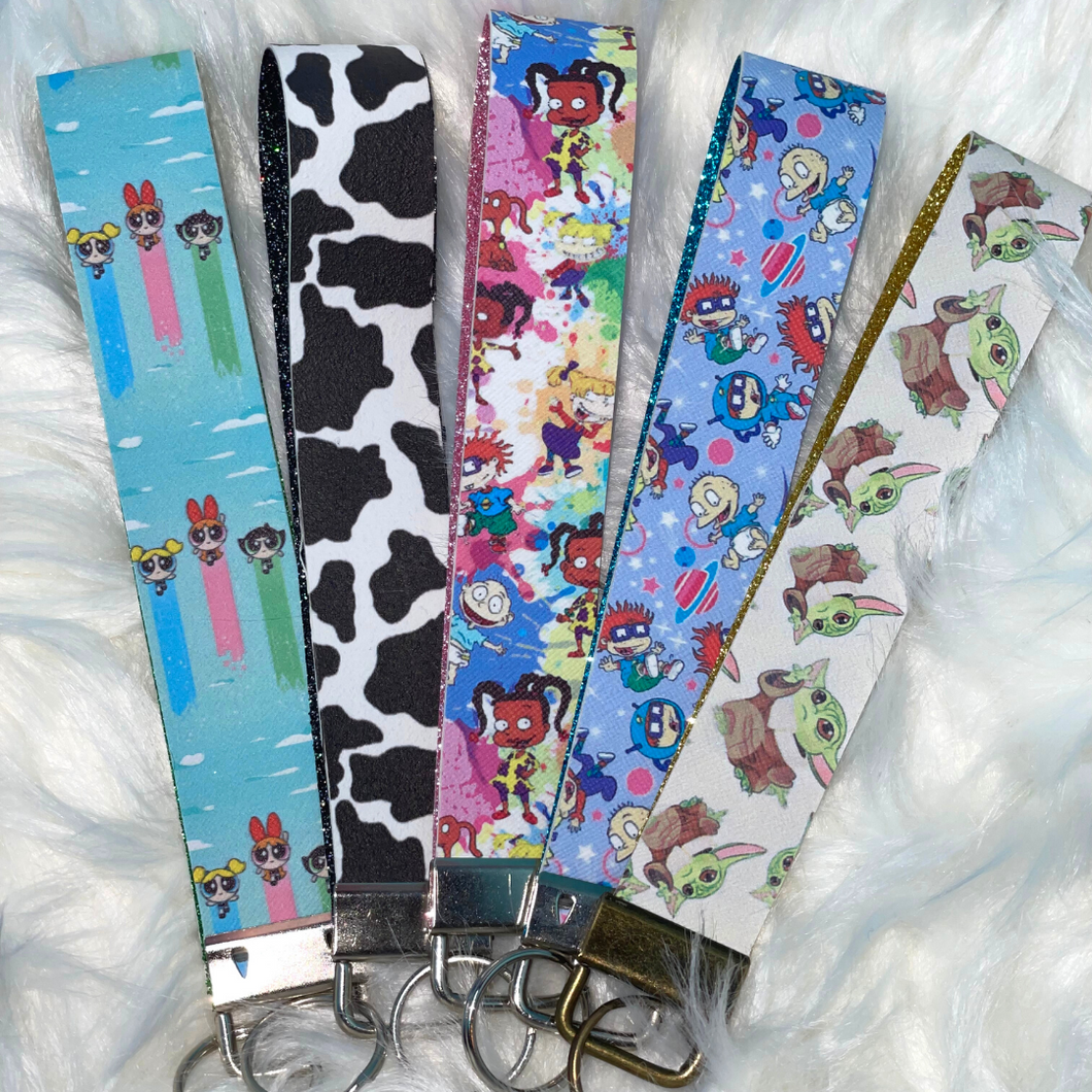 Character Keychain Wristlet