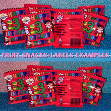 Load image into Gallery viewer, Custom 0.9 oz Fruit Snacks
