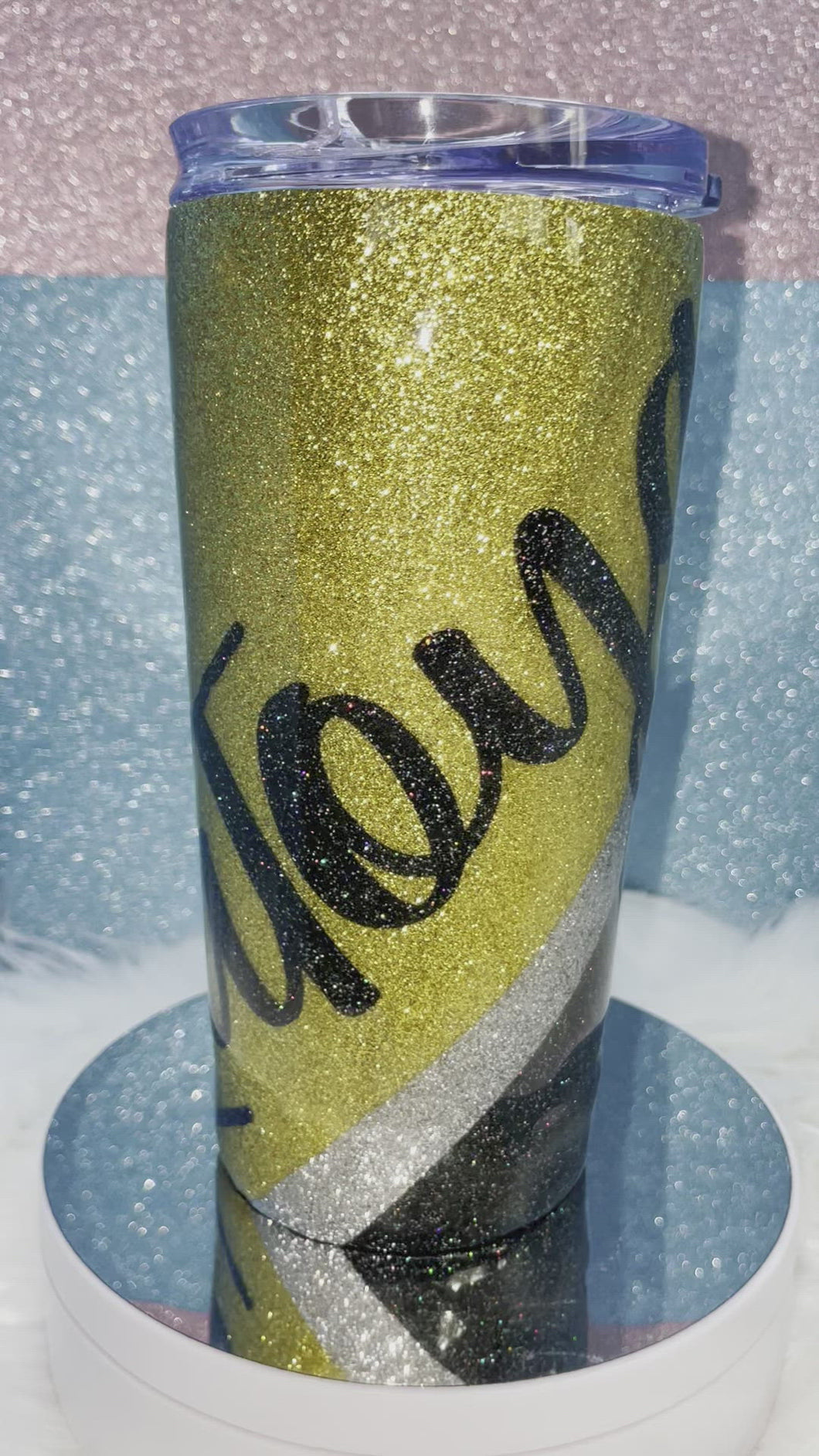16 oz Black & Gold Tumblr